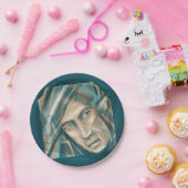 挑戦的な緑の小妖精や小人 ペーパープレート (パーティー)