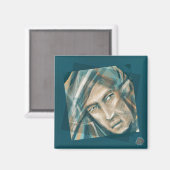 挑戦的な緑の小妖精や小人 マグネット (正面/裏面)