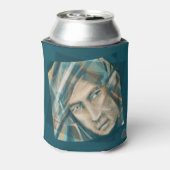 挑戦的な緑の小妖精や小人 缶クーラー (缶裏面)