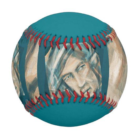 挑戦的な緑の小妖精や小人 野球ボール (正面)