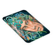 挑戦的な緑の森の小妖精や小人の間葉の マグネット (右側)