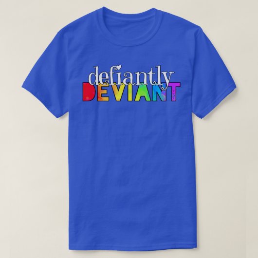 挑戦的に逸脱した Tシャツ (デザイン正面)
