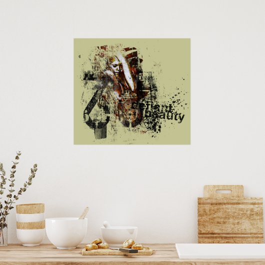 挑戦的美しい ポスター (キッチン)