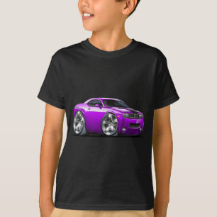 挑戦者の紫色車 Tシャツ