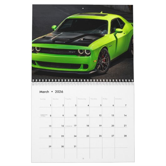 挑戦者 カレンダー (3月 2026)