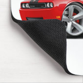 挑戦者SRT8の赤黒い車 マウスパッド (コーナー)