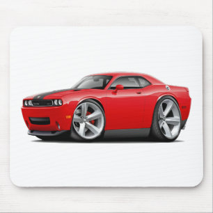 挑戦者SRT8の赤黒い車 マウスパッド