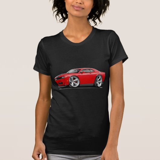 挑戦者SRT8の赤黒い車 Tシャツ (正面)