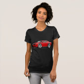 挑戦者SRT8の赤黒い車 Tシャツ (正面フル)