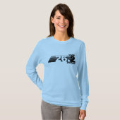 挑戦2の夢- 26.2人のマラソンの女性の長いTシャツ Tシャツ (正面フル)