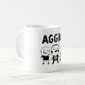 挑発の男の子は恐れていません! コーヒーマグカップ (正面左)