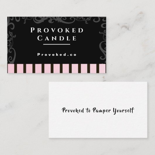 挑発キャンドル 名刺 (正面/裏面)