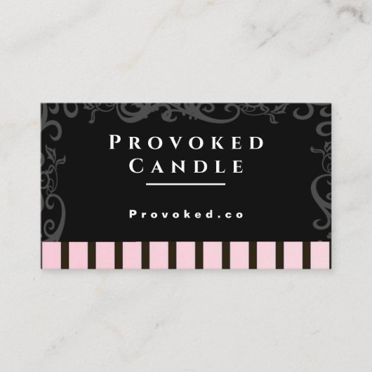 挑発キャンドル 名刺 (正面)