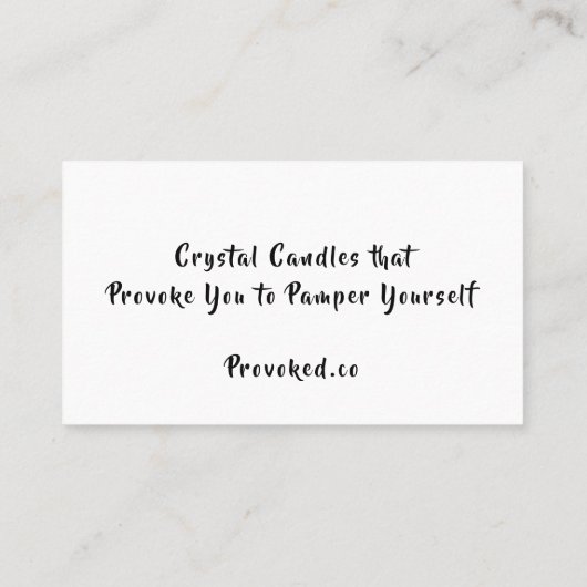 挑発キャンドルV2名刺 名刺 (裏面)