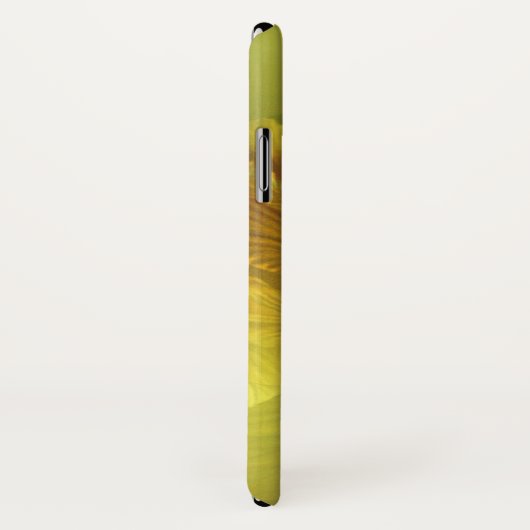 挙げられたアイリス花の黄色い芸術のiphoneの箱 Case-Mate iPhoneケース (裏面/右)