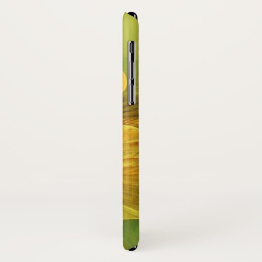 挙げられたアイリス花の黄色い芸術のiphoneの箱 Case-Mate iPhoneケース (裏面/左)