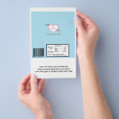 挙式しました カー ウェディング 大きなキャンディーバー ラッピング チラシ (ハンドル)