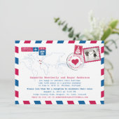 挙式しました | ポルトガル航空郵便受付 招待状 (スタンド正面)