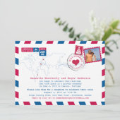 挙式しました | ポルトガル航空郵便受取 招待状 (スタンド正面)