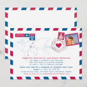 挙式しました | ポルトガル航空郵便受取 招待状 (正面/裏面)