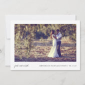 挙式しました | 両面写真 結婚報告カード 案内状 (正面)