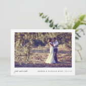 挙式しました | 両面写真 結婚報告カード 案内状 (スタンド正面)