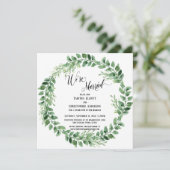 挙式のみグリーンウェディング 招待状 (スタンド正面)