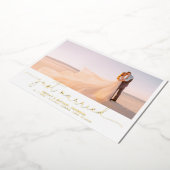 挙式のみ ゴールド 4枚 お二人撮影 箔招待状 (回転した状態)