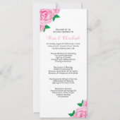 挙式プログラムテンプレート 招待状 (正面)