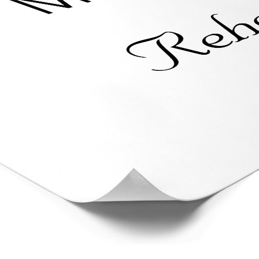 挙式前リハーサルディナー ポスター看板 ポスター (角)