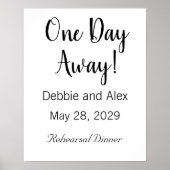 挙式前リハーサルディナー ポスター看板 ポスター (正面)