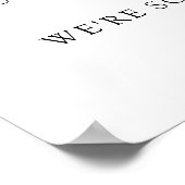 挙式前日のリハーサルディナーウェルカムポスト ポスター (角)