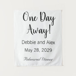 挙式前日のリハーサルディナー看板 タペストリー