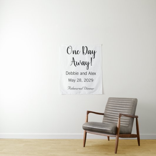 挙式前日のリハーサルディナー看板 タペストリー (インサイチュ)