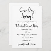 挙式前日のリハーサルディナー パーティー招待状 招待状 (正面/裏面)