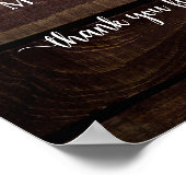 挙式前日、お迎え ウェディング リハーサル ディナー ポスター (角)