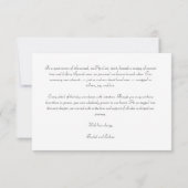 挙式報告スクリプト ご案内 案内状 (裏面)