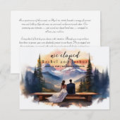 挙式報告スクリプト ご案内 案内状 (正面/裏面)