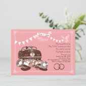 挙式後すぐに送る 結婚報告パーティーの招待状 招待状 (スタンド正面)