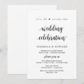 挙式後のパーティーのお知らせ 招待状 (正面/裏面)
