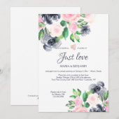 挙式後のパーティー招待状 招待状 (正面/裏面)