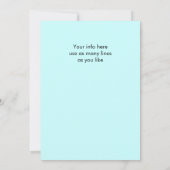 挙式後のパーティー 私もした 彼らもした 招待状 招待状 (裏面)