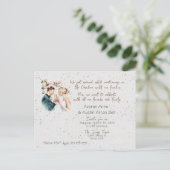 挙式後ウェディング招待状はがき インビテーションポストカード (スタンド正面)