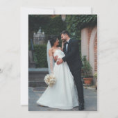 挙式後パーティーのお知らせケーキのみ 結婚式 招待状 (裏面)