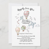 挙式後パーティーのご案内 - 幸せな永遠を 招待状 (正面)