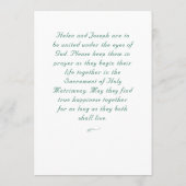 挙式招待状　～聖なる恩恵～ カトリック式結婚式招待状 招待状 (裏面)