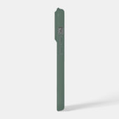 挙式日と花嫁の名前　象牙色の文字 iPhoneケース (左側面)