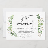 挙式済み, ウェディングエロープメントパーティー 招待状 (正面)