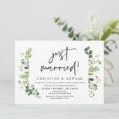 挙式済み, ウェディングエロープメントパーティー 招待状 (スタンド正面)