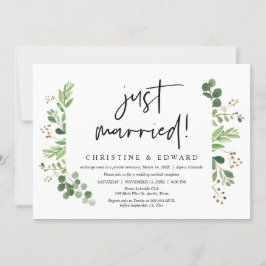 挙式済み、結婚記念パーティー 招待状